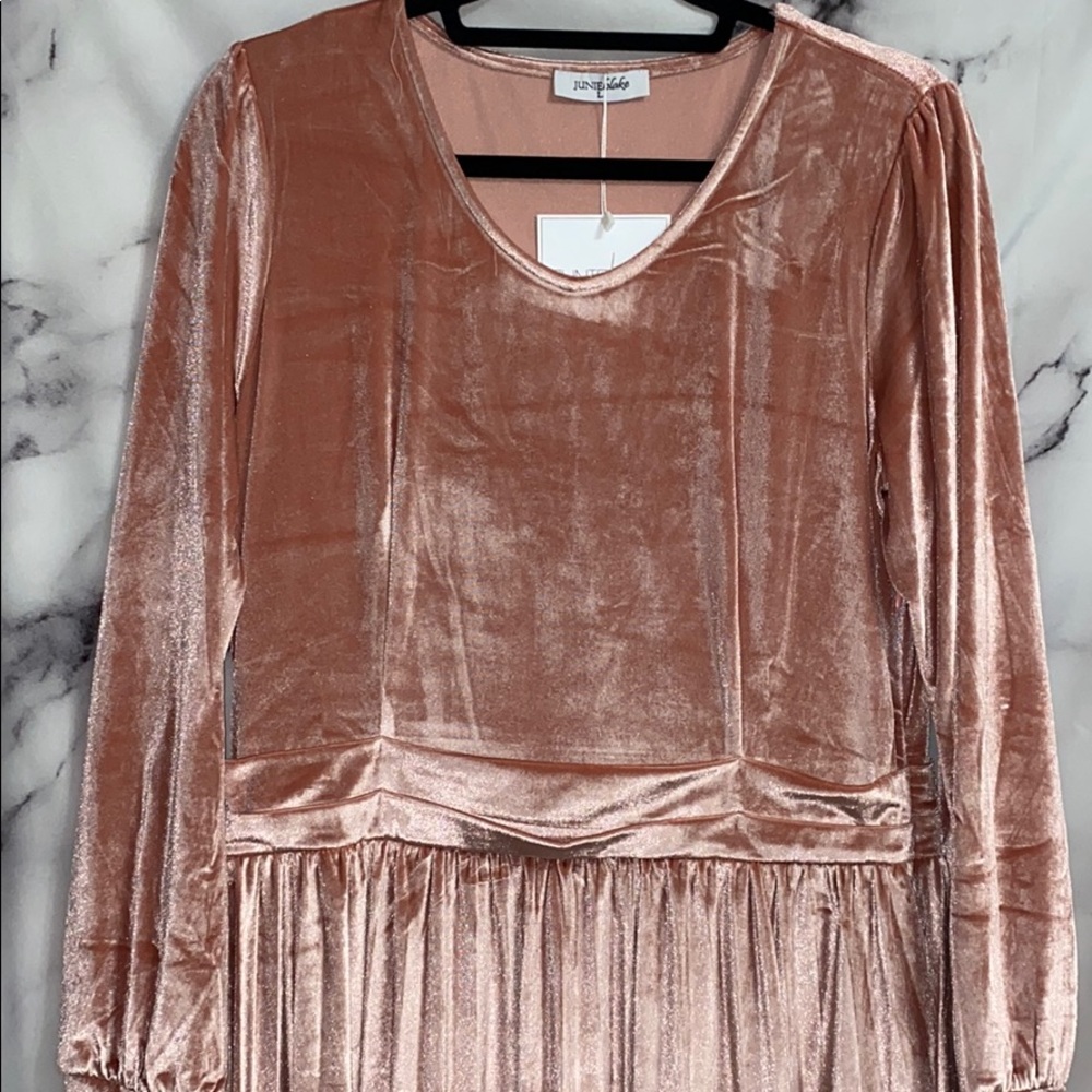 Pink Velvet Dress